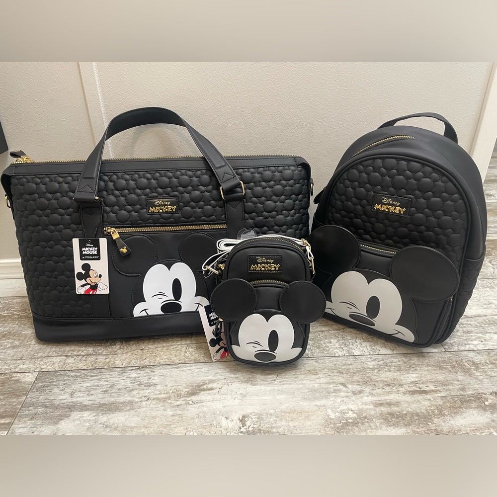 NWT Mickey weekender bag, backpack and phone crossbody bag